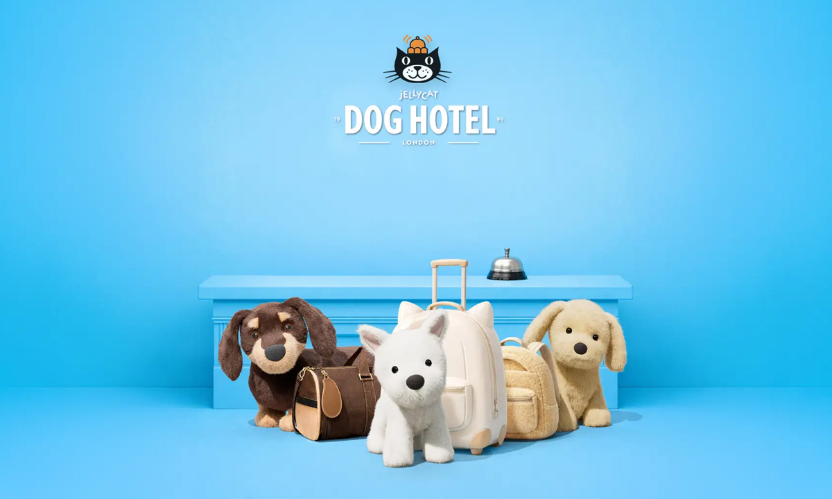 趣意启程： Jellycat Dog Hotel狗狗酒店主题店登陆成都SKP